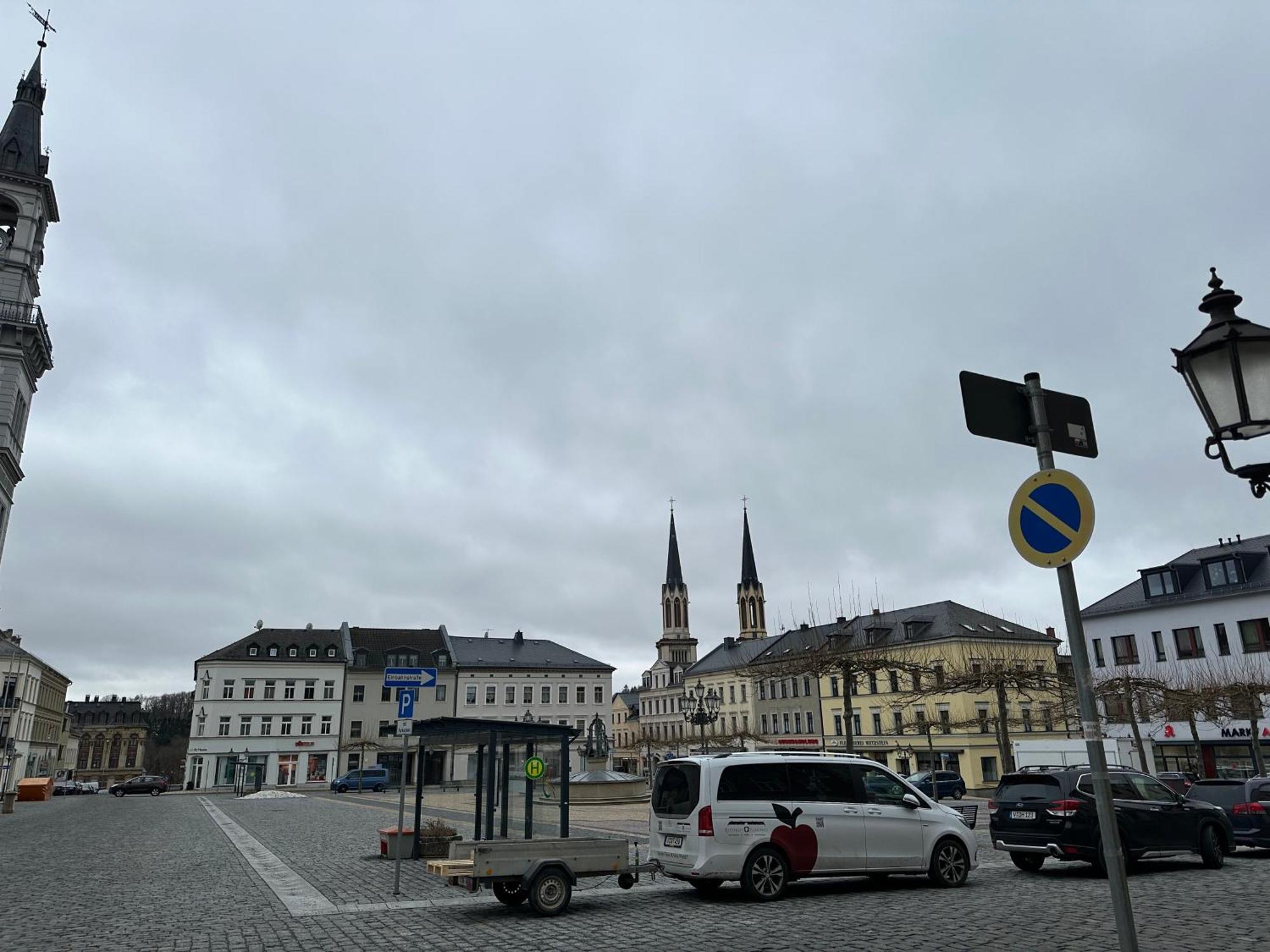 Ein Zimmer Wohnung Am Markt Oelsnitz  Exterior foto